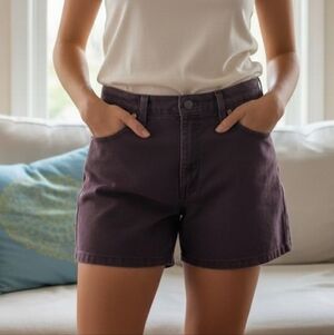 Levi's Women's Burgundy Jean Shorts